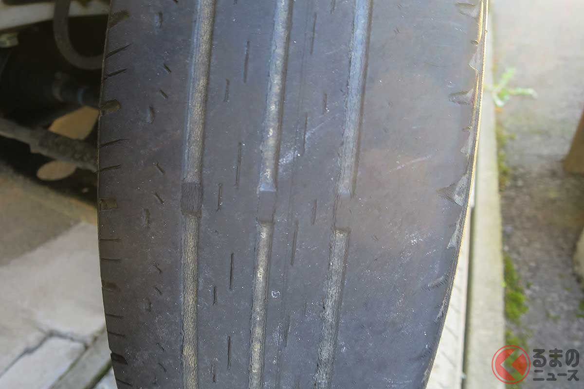 スリップサインが現れたタイヤは車検NG