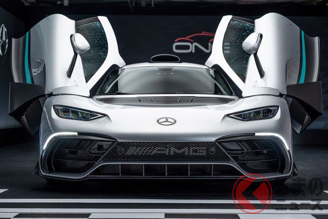 跳ね上げドアがカッコいい 最高時速352kmのハイパーカー メルセデスamg ワン 市販版が世界初公開 くるまのニュース 跳ね上げドアがカッコいい 最高時速352kmのハイパーカー メルセデスamg ワン 市販版が世界初公開 くるまのニュース