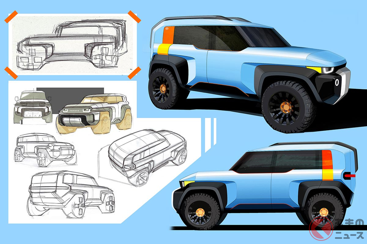ランクルミニ/ランドクルーザーFJはどんなデザインになる?(画像:コンパクトクルーザーEV)