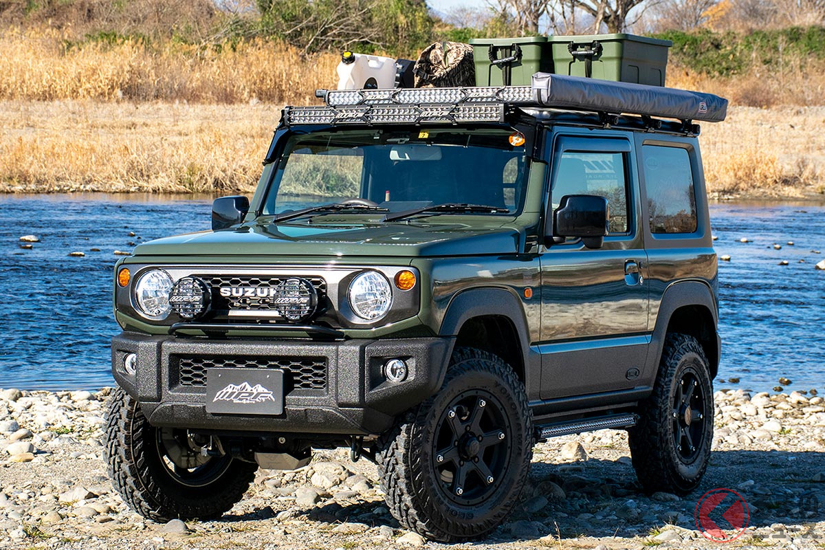 キャンプ女子も注目 軽キャンパー ジムニー がキテる 車中泊もokな実用重視のアウトドアカスタムとは くるまのニュース キャンプ女子も注目 軽キャンパー ジムニー がキテる 車中泊もokな実用重視のアウトドアカスタムとは くるまのニュース