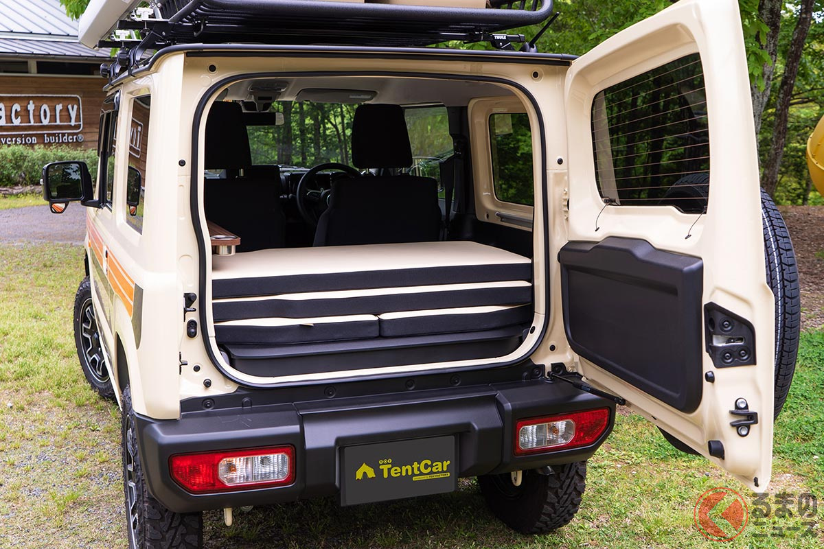 室内をベッドとして使えるジムニーのキャンパーカスタム
