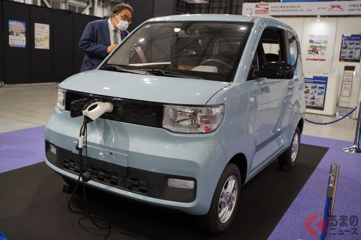 約45万円の新型車が日本初公開! 安すぎる小型EV「宏光 MINI」 なぜ日本のイベントに展示された?