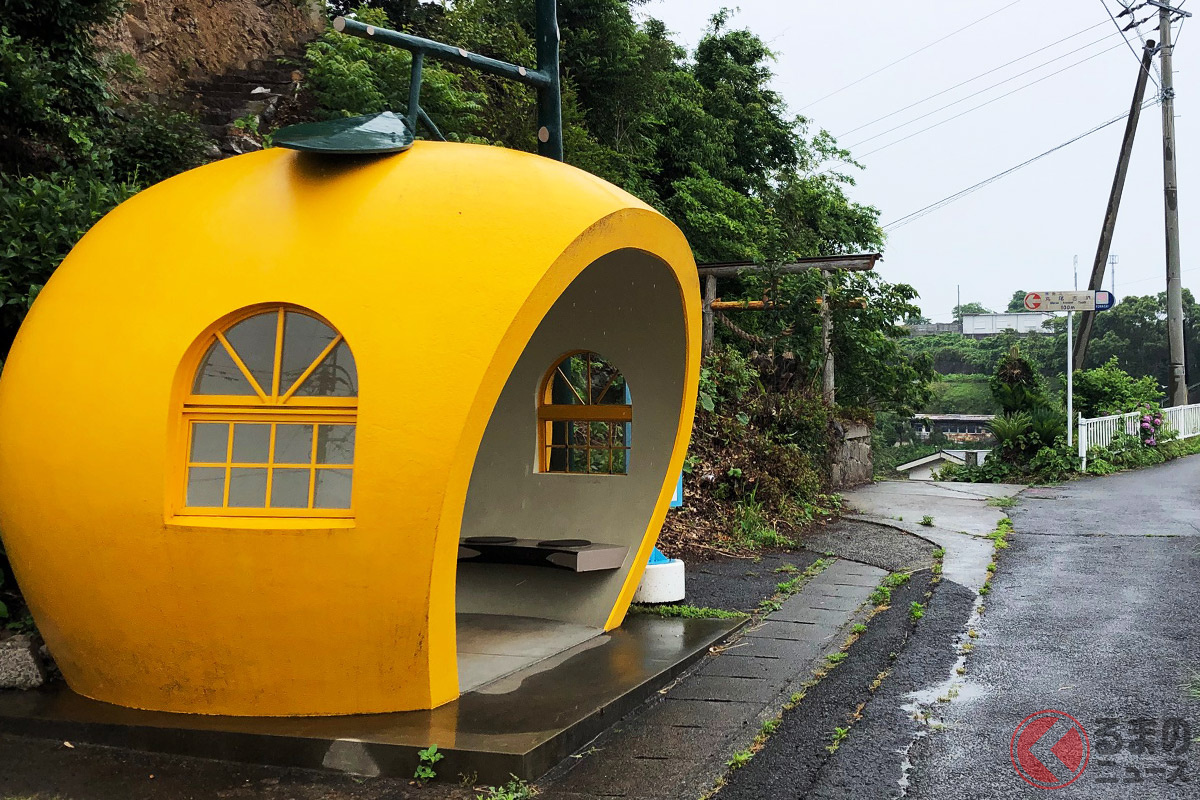 長崎県にある「フルーツバス停」