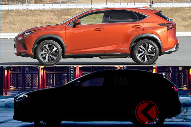 レクサス新型suv Nx のシルエット世界初公開 ティザー画像で見た 新旧 の違いとは くるまのニュース レクサス新型suv Nx のシルエット世界初公開 ティザー画像で見た 新旧 の違いとは くるまのニュース