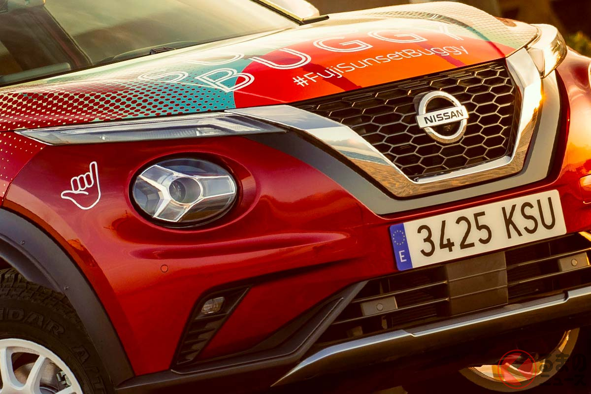 波打ち際まで走っていける日産「ジューク フジ サンセットバギー」