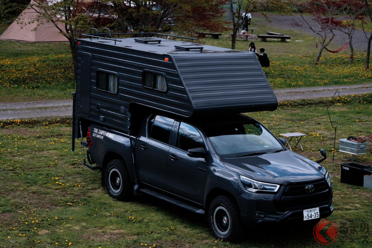 全長5 5m超えのトヨタ激渋 ハイラックス車中泊仕様 誕生 車内は 意外とコンパクト な贅沢空間 車旅の魅力とは くるまのニュース 全長5 5m超えのトヨタ激渋 ハイラックス車中泊仕様 誕生 車内は 意外とコンパクト な贅沢空間 車旅の魅力とは くるまのニュース