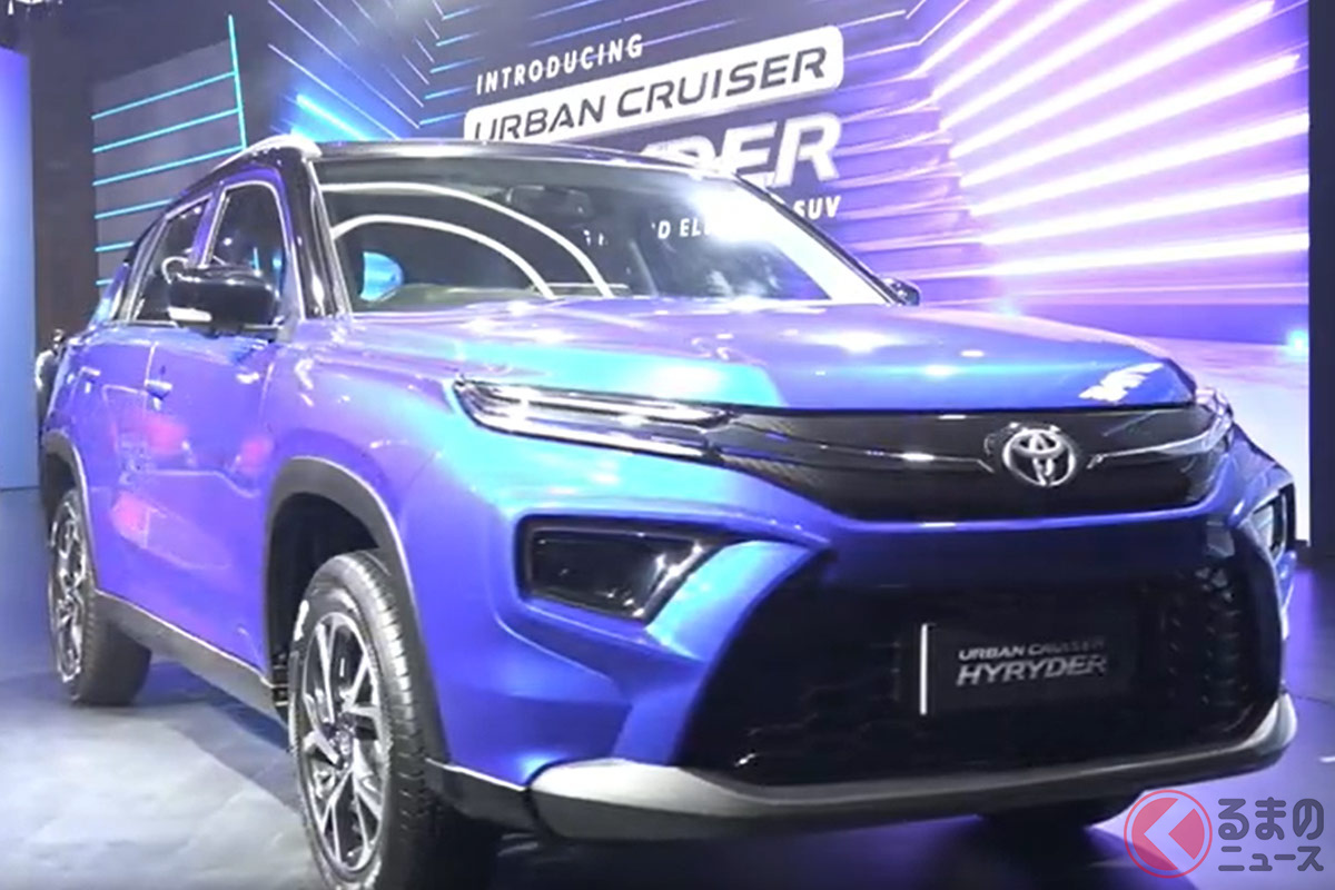 トヨタが 新型suv を実車展示 全長4 3mのコンパクトモデル 新型 アーバンクルーザーハイライダー をインドで予約開始 くるまのニュース トヨタが 新型suv を実車展示 全長4 3mのコンパクトモデル 新型 アーバンクルーザーハイライダー をインドで予約開始 くるまのニュース