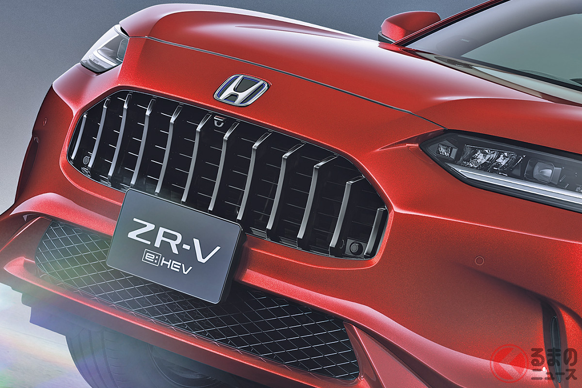 独自の縦グリルが「カッコいい！」 2022年秋に発売予定のホンダ 新型SUV「ZR-V（ゼットアールブイ）」日本仕様