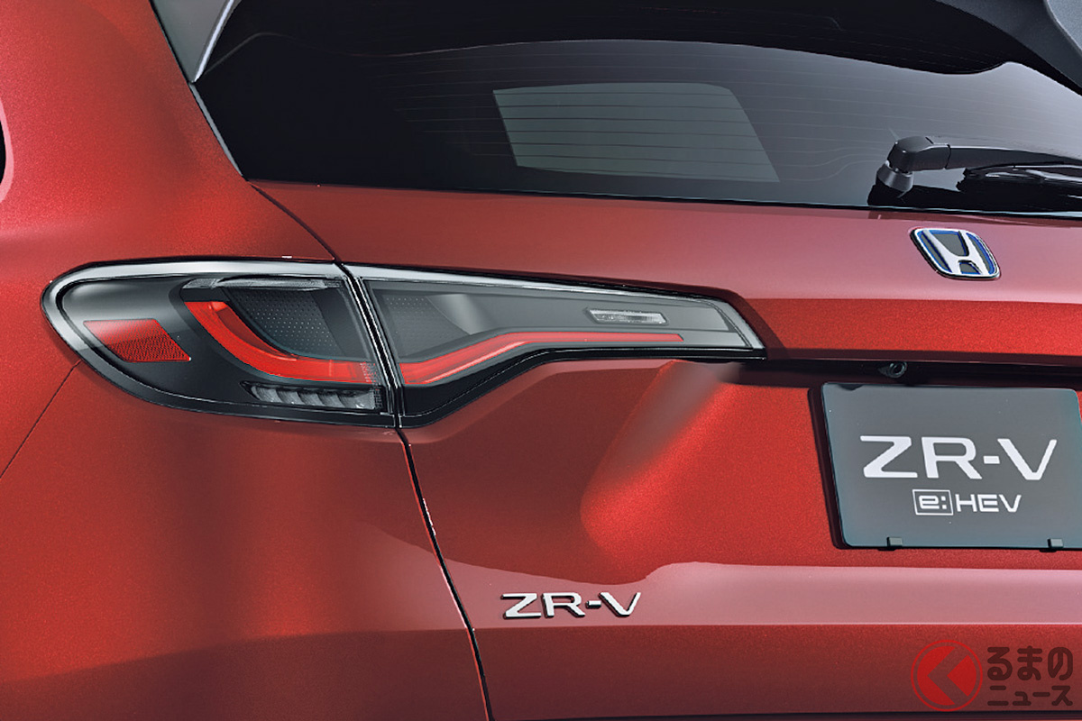 ホンダ 新型SUV「ZR-V（ゼットアールブイ）」日本仕様のリアコンビランプ[2022年秋発売予定]