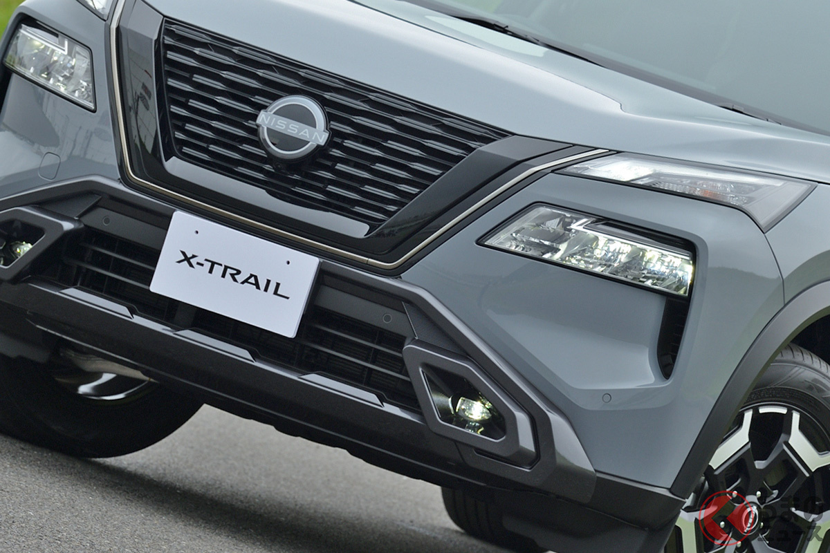 ダークカラーでコーディネイトされ「ゴツ顔」感アップ! 日産 新型「エクストレイル」のカスタムカー「エクストリーマーX」