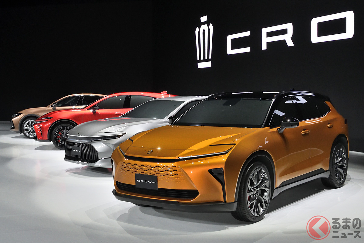 一気に4モデルがお披露目されたトヨタ新型「クラウンシリーズ」