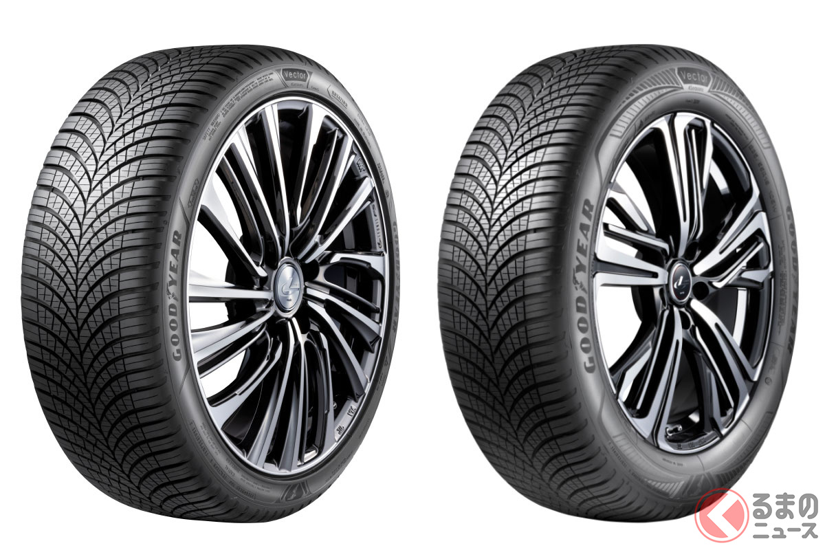 グッドイヤーの「VECTOR 4SEASONS GEN-3」(左)と「VECTOR 4SEASONS GEN-3 SUV」