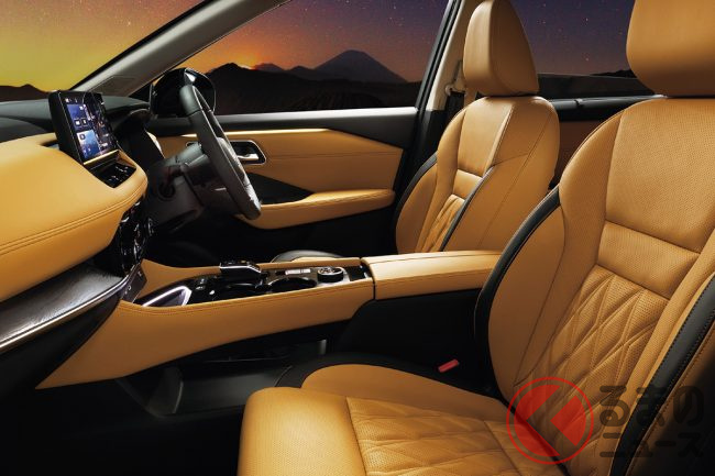 クラウンより高そうな オシャ内装 と評判に 新型suv エクストレイル は豪華 ソファ 風タンレザー仕様に注目 くるまのニュース クラウンより高そうな オシャ内装 と評判に 新型suv エクストレイル は豪華 ソファ 風タンレザー仕様に注目 くるまのニュース