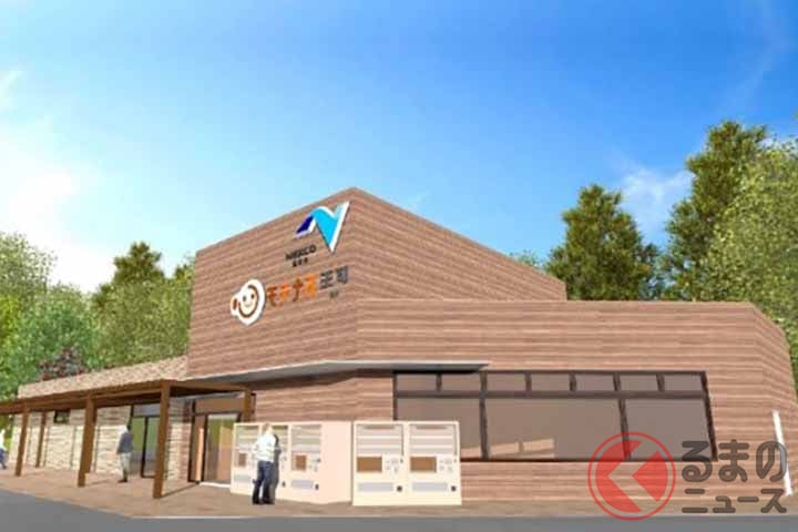 中国道下り王司PAがリニューアルオープンする(画像:NEXCO西日本)