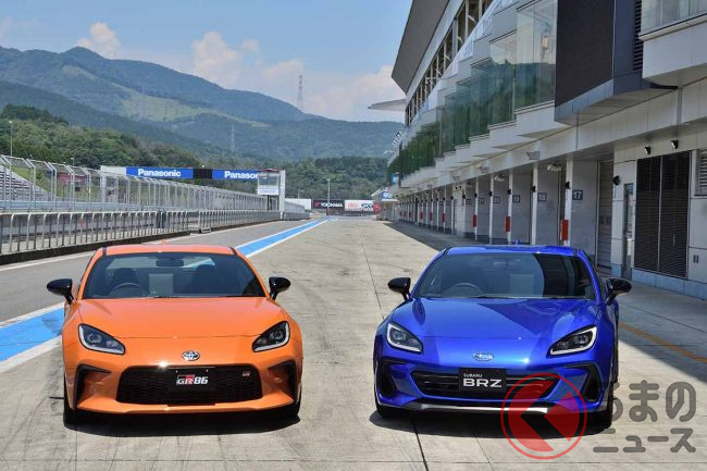 最高の2台をお披露目 トヨタ スバルが10年を祝う Gr86 Subaru Brz を発表 一緒にいいクルマをつくろう で出来た限定車とは くるまのニュース 最高の2台をお披露目 トヨタ スバルが10年を祝う Gr86 Subaru Brz を発表 一緒にいいクルマをつくろう で出来た限定車とは くるまのニュース