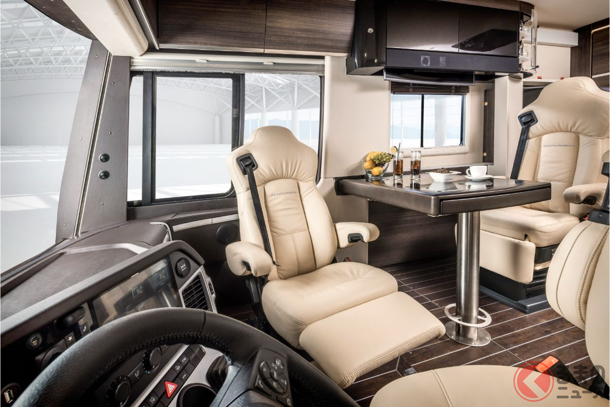 メルセデスベンツ「アクトロス」をベースにしたキャンピングカー「センチュリオン 1200 GST」