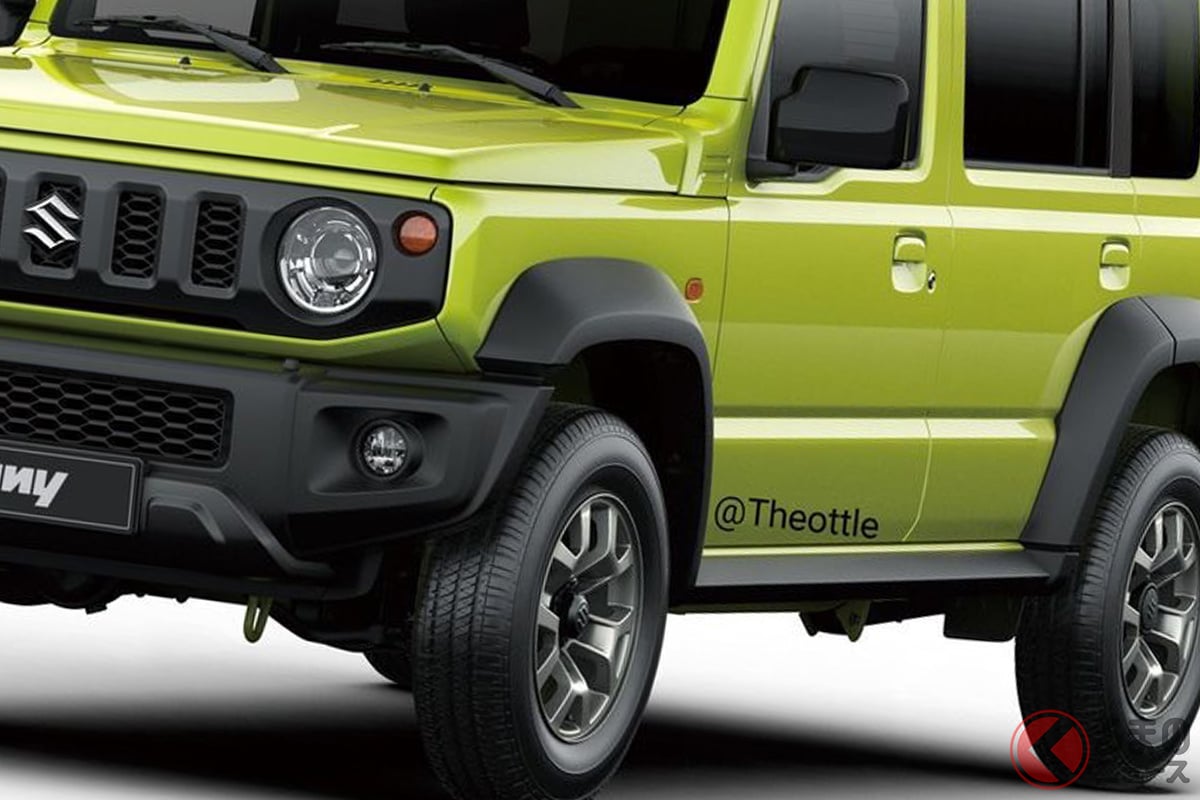 人気のスズキ「ジムニーシエラ」を5ドア化したレンダリング(photo:Theo throttle)