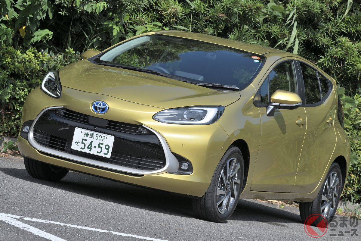 10年ぶりにフルモデルチェンジしたトヨタ「アクア」(2021年7月発売)