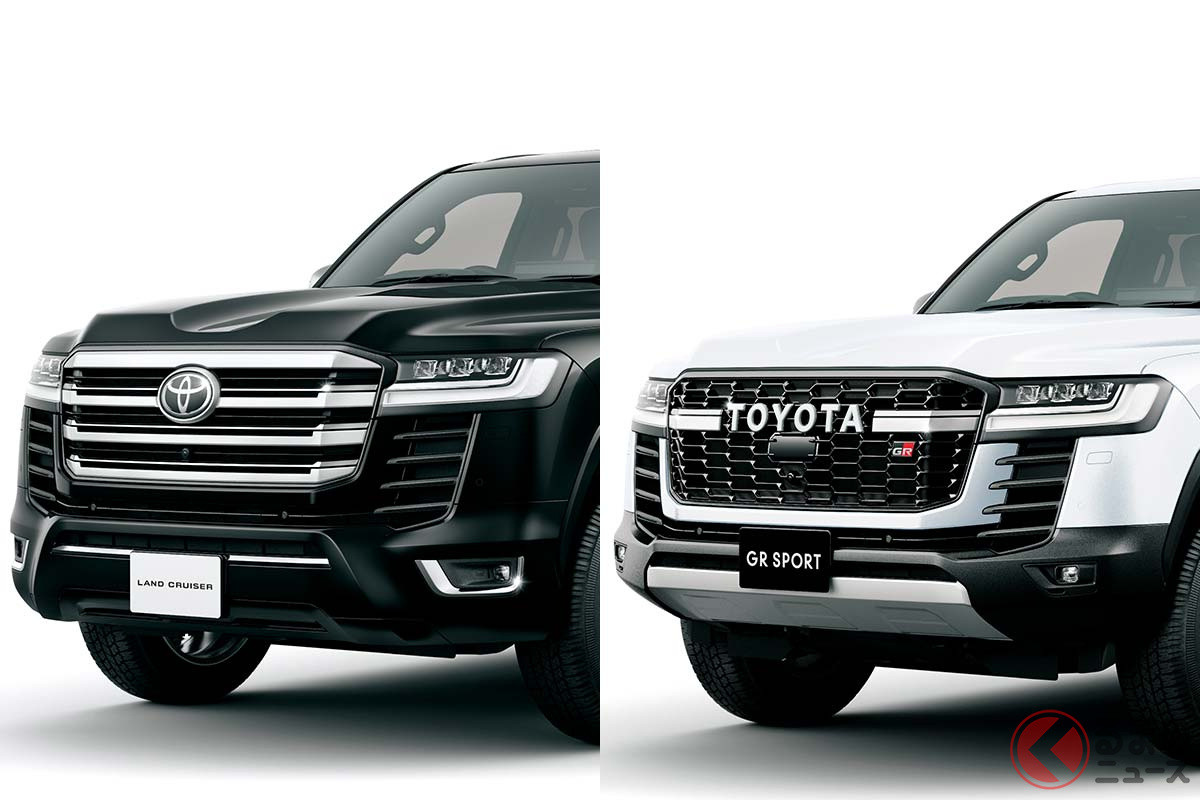 新型ランドクルーザー(左:標準モデル/右:GRスポーツ)