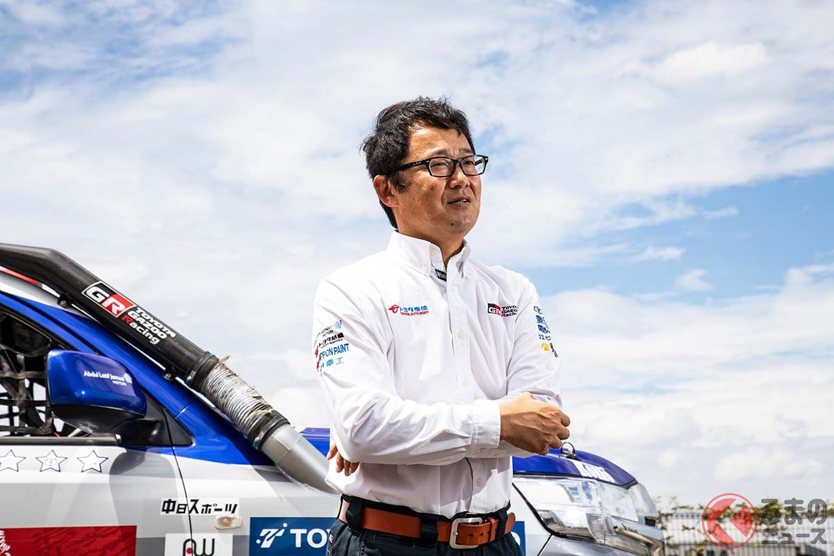 TLCチーム監督の角谷裕司さん。「2022年はランクル200系で参戦しますが、翌年2023年にはランクル300系でチャレンジする予定です」