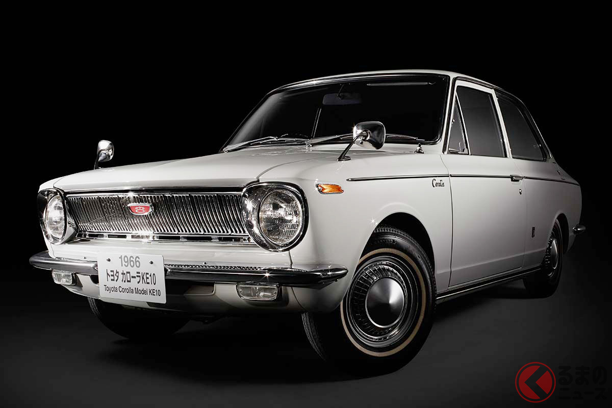 1966年にデビューしたトヨタ初代「カローラ」