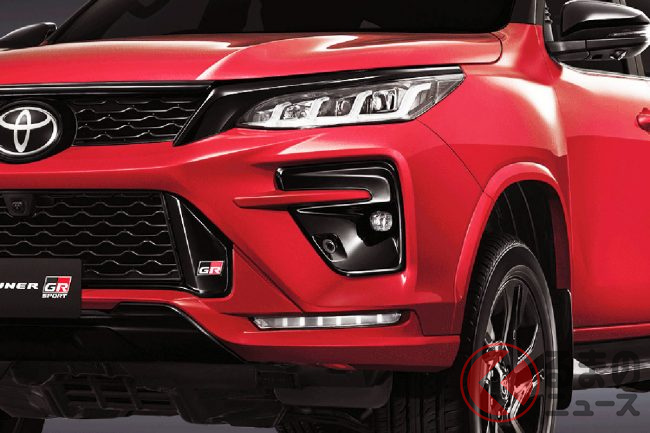 トヨタ新型suv フォーチュナーgrスポーツ 発表 黒グリルや専用エアロで強力武装 タイで登場 くるまのニュース