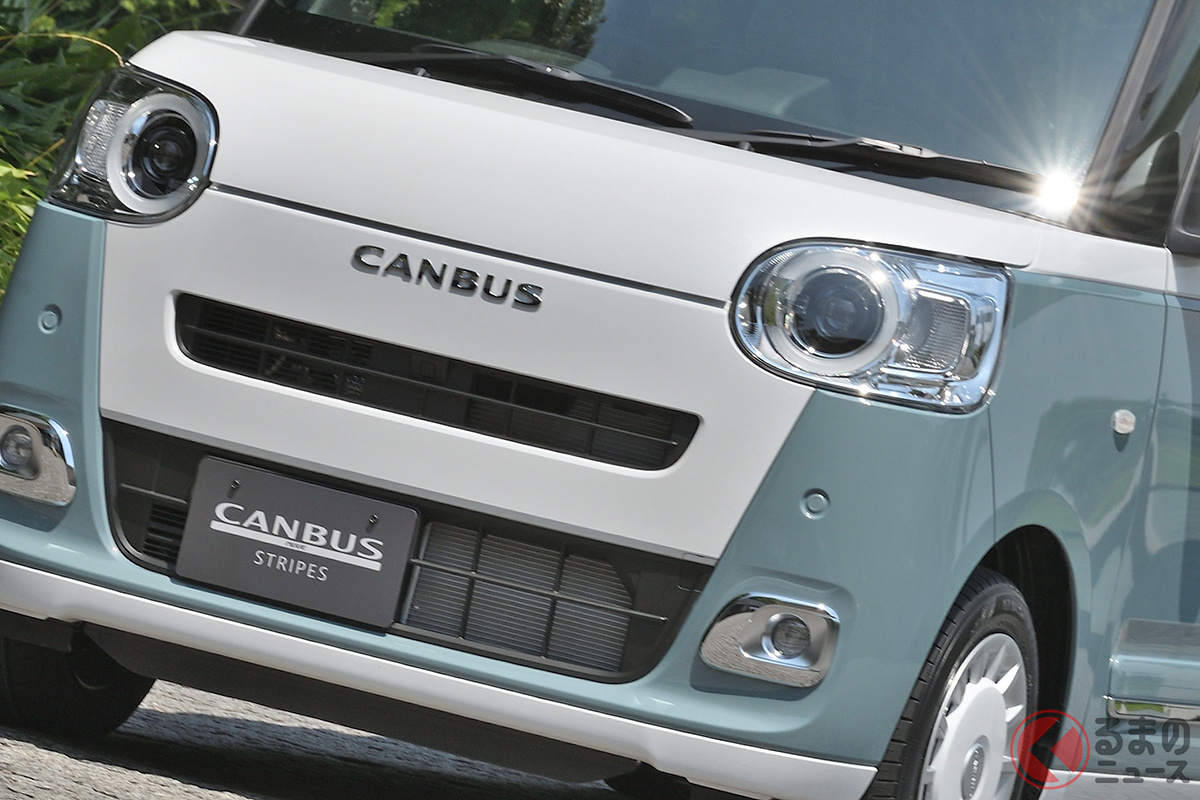 ダイハツの新型軽自動車「ムーヴキャンバス ストライプス」(写真のボディカラーは「レイクブルーメタリック」)