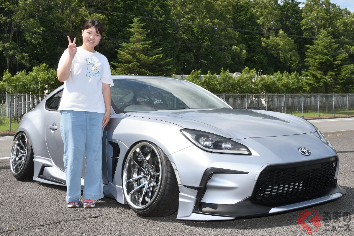 納車してすぐにカスタムショップに直行したという杉本芹香さんのGR86
