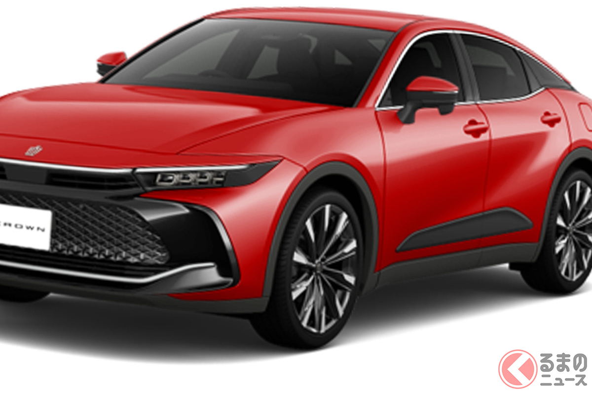 SUVによるもの? トヨタ新型「クラウン」に耳たぶ?(画像:トヨタ見積もりシュミレーションより)