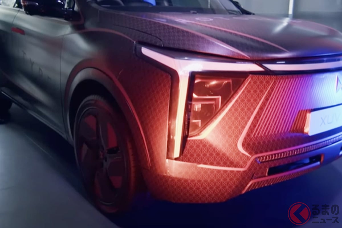 マヒンドラが公開した新型EV「XUV.e8」(画像:マヒンドラ公式YouTubeチャンネルより)