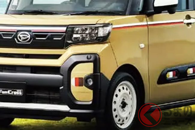 レトロ感 強調のダイハツ 新軽ワゴン がイイ 新 タント ファンクロス 用品仕様にアウトドア勢も注目必至 くるまのニュース レトロ感 強調のダイハツ 新軽ワゴン がイイ 新 タント ファンクロス 用品仕様にアウトドア勢も注目必至 くるまのニュース