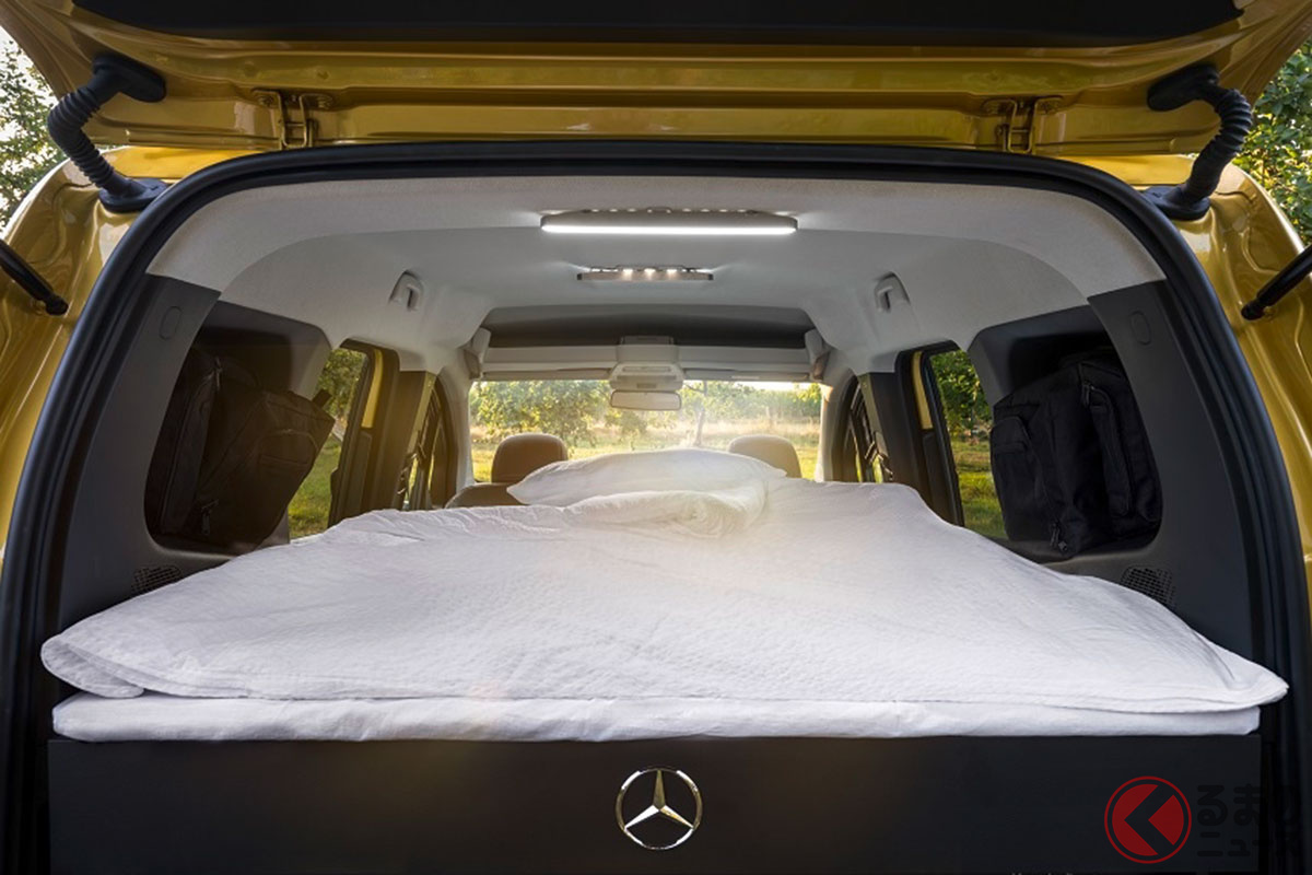 ベンツで車中泊 小型ミニバン Tクラス に2名が寝られる純正キャンパーキット メルセデス ベンツが独で発表 くるまのニュース ベンツで車中泊 小型ミニバン Tクラス に2名が寝られる純正キャンパーキット メルセデス ベンツが独で発表 くるまのニュース