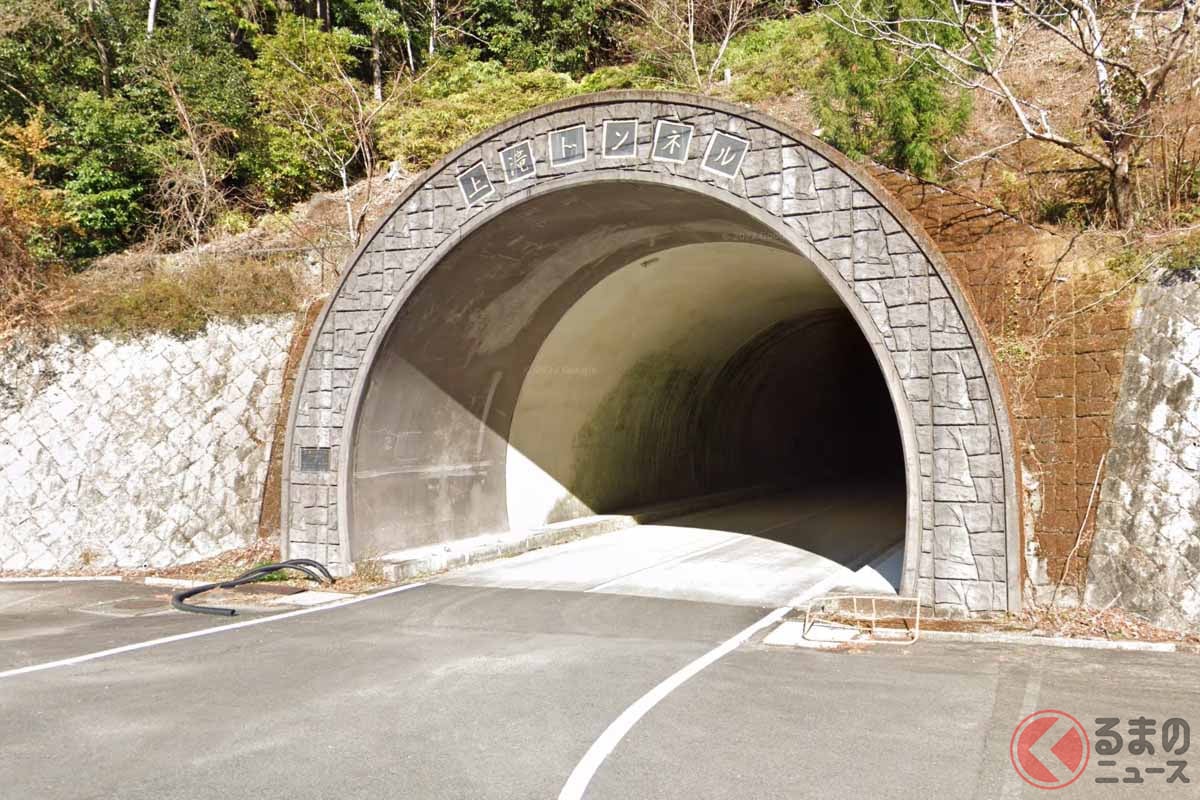 上滝トンネルの入口((C) Google)