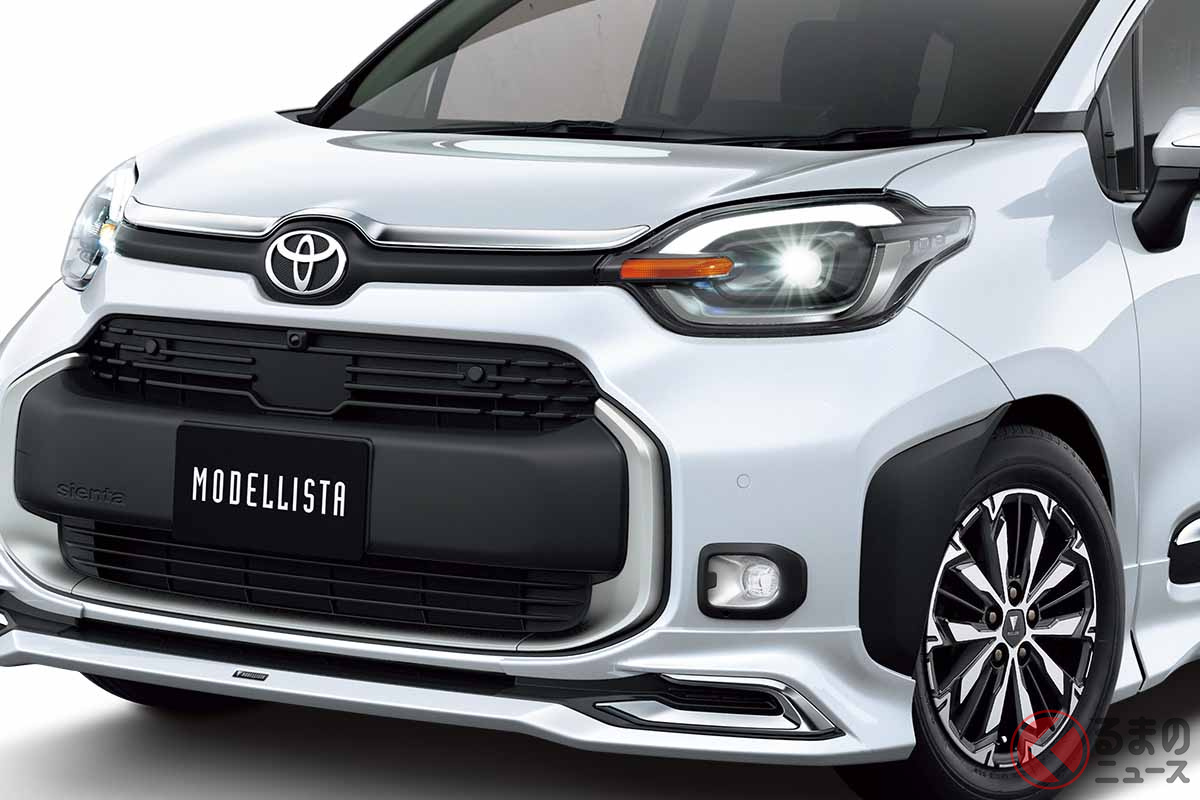 モデリスタパーツでカスタムしたトヨタ新型「シエンタ」