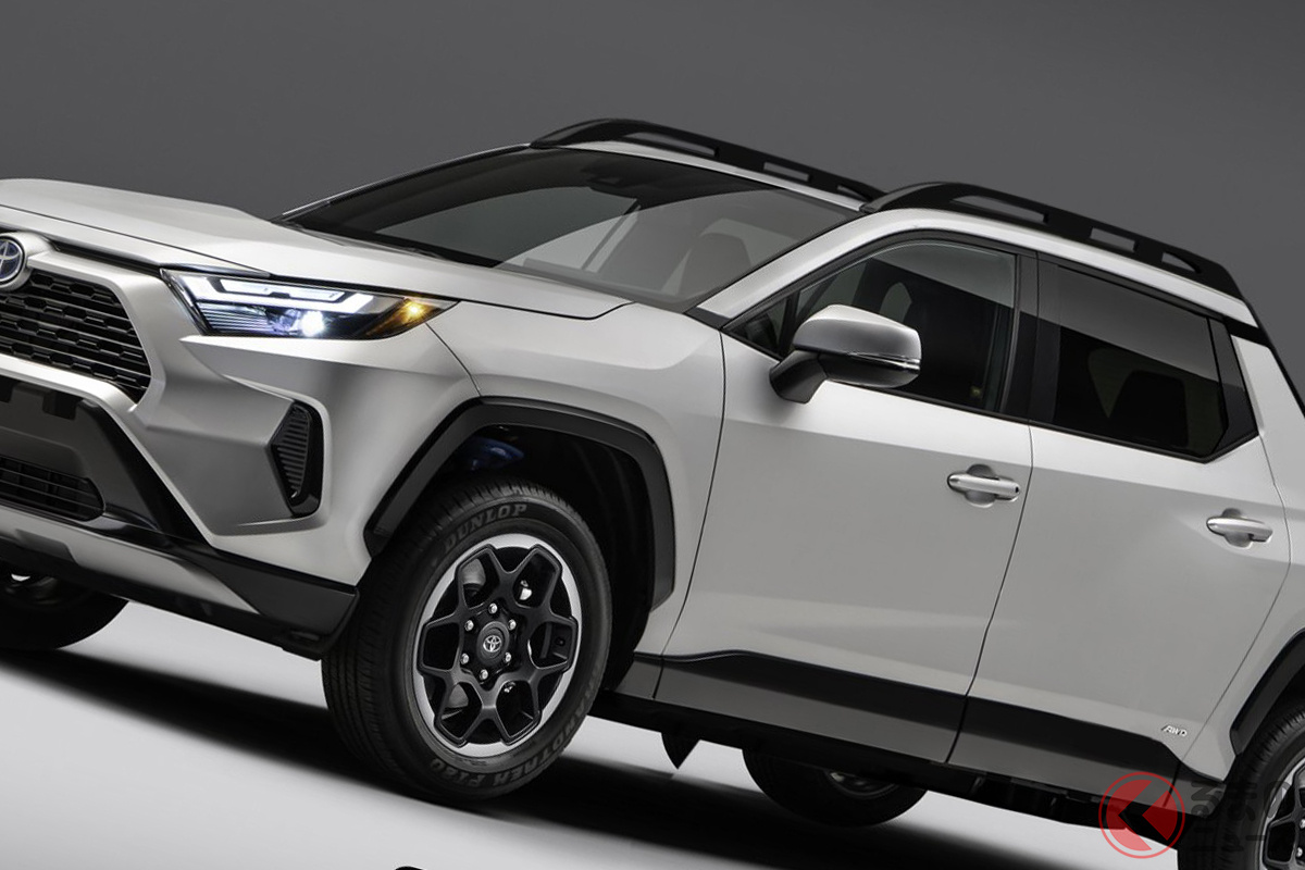 日本にちょうどいいピックアップトラック? トヨタ「RAV4」をピックアップトラック化した「RAV4 Pickup Truck」(photo:SRK Designs)