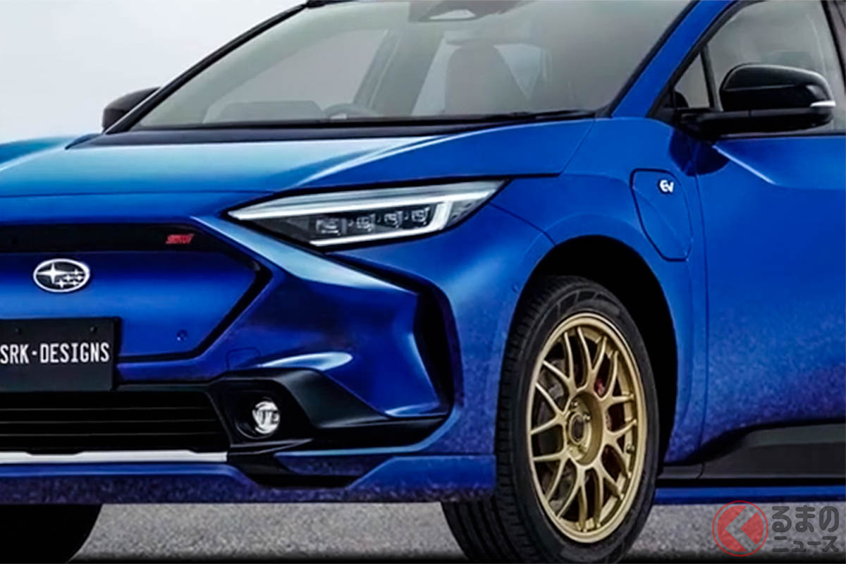 SRK Designsが独自のセンスでSTI仕様に変えたスバル「ソルテラ」のレンダリング(photo:SRK Designs)