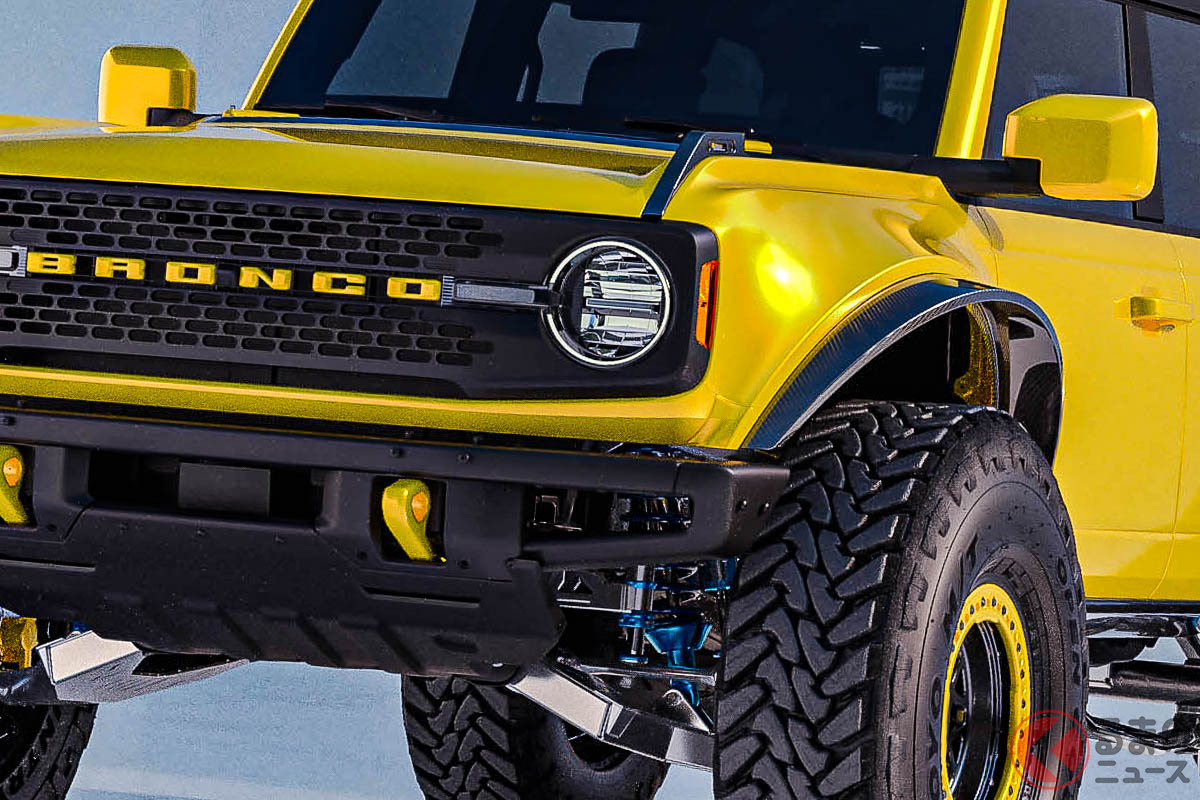 レトロ顔 金ピカsuv 爆誕 全幅2m超えのド迫力 本格4wd仕様 ブロンコ プロランナー パッケージ が米に登場 くるまのニュース レトロ顔 金ピカsuv 爆誕 全幅2m超えのド迫力 本格4wd仕様 ブロンコ プロランナー パッケージ が米に登場 くるまのニュース