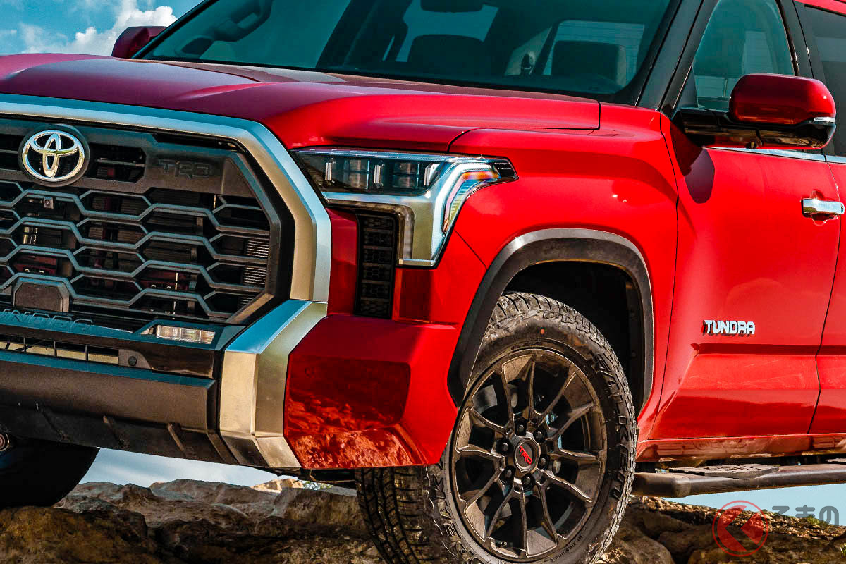 トヨタ最大級のピックアップトラック「タンドラ」にはハイブリッドが設定されています