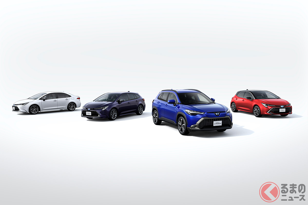 日本のカローラクロスは、12代目となる現行シリーズと同じようなフロントデザインを採用している