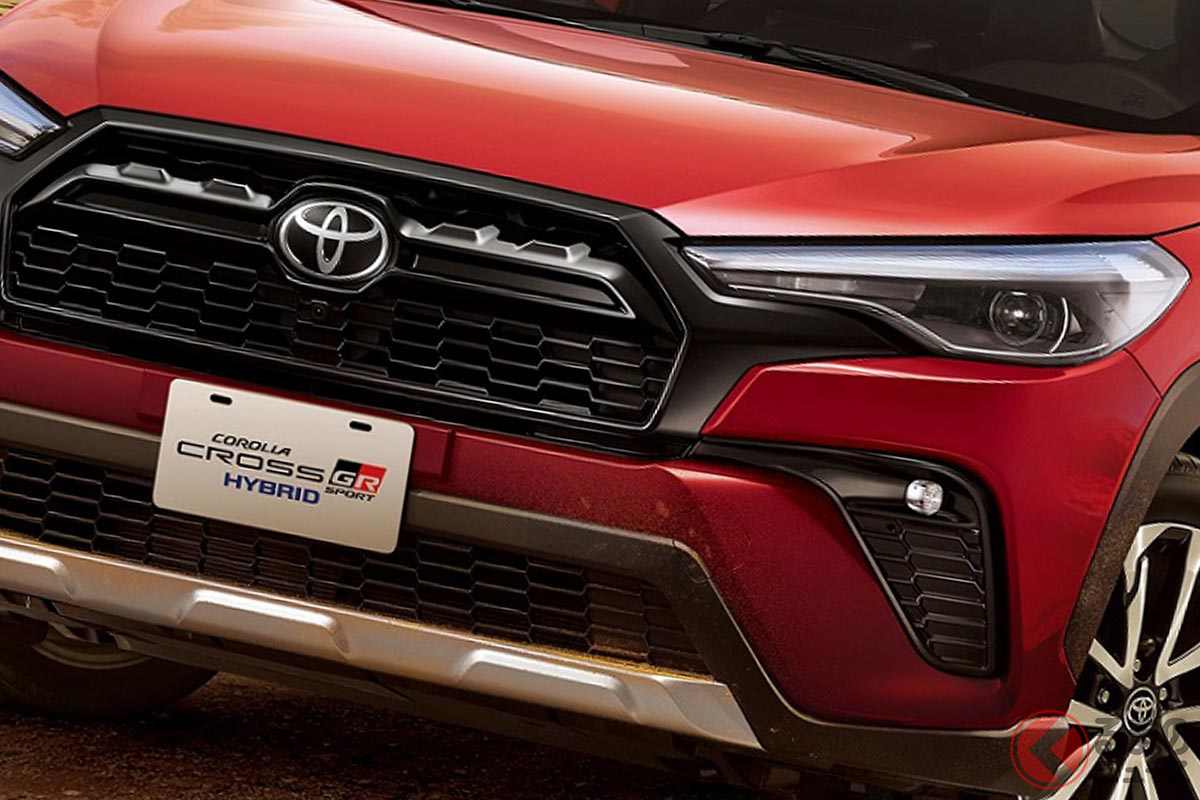 スポーティなスタイルが特徴的なトヨタ「カローラクロス GRスポーツ」(台湾仕様)