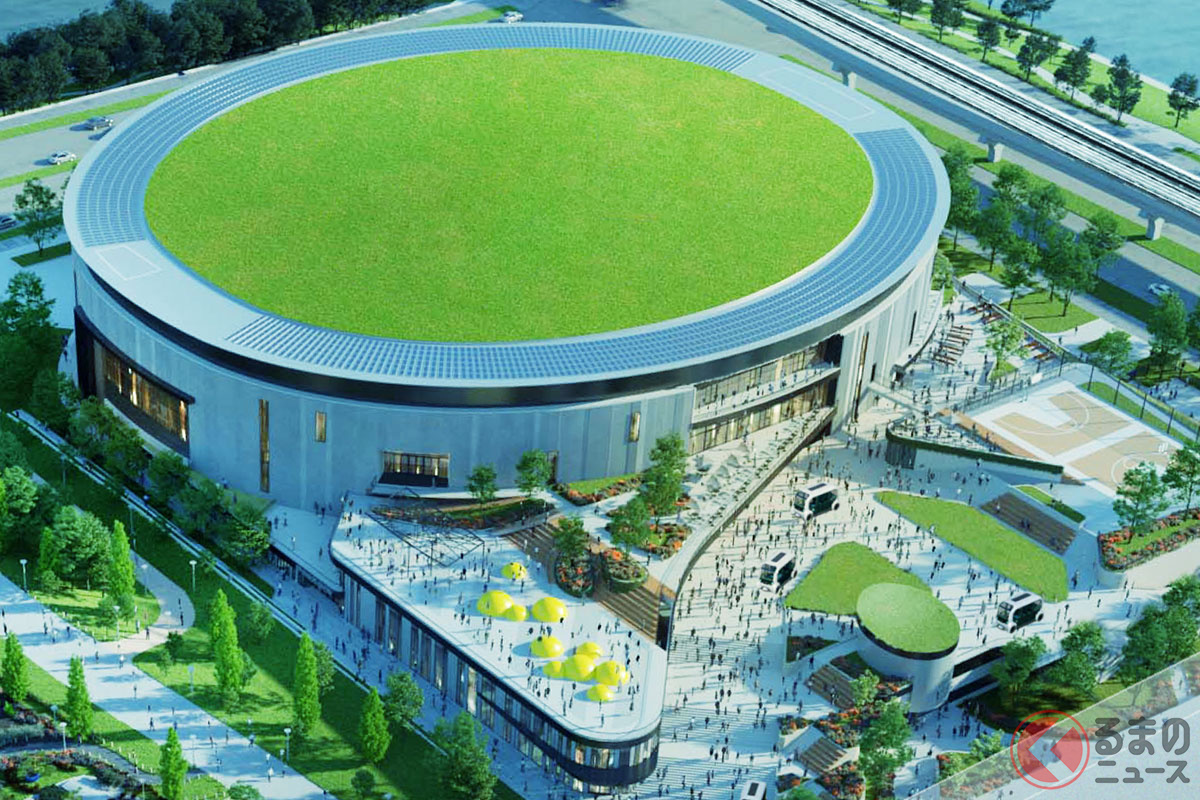 トヨタの大型ショールーム施設「MEGA WEB(メガウェブ)」(東京都江東区青海)の跡地へ2025年秋に誕生する収容人数約1万人のスポーツアリーナ「TOKYO A- ARENA(トウキョウ エー アリーナ)」