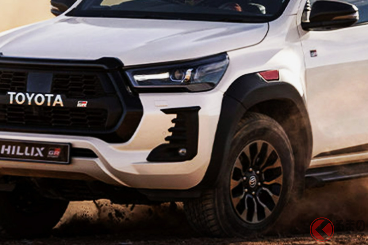 改良を受けた南アフリカ仕様の「ハイラックス GRスポーツ」