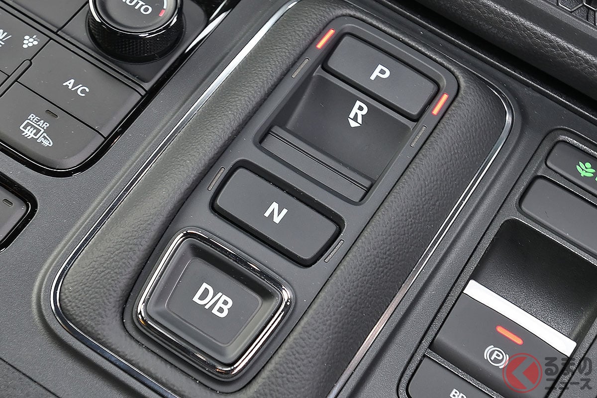 ホンダ 新型「ステップワゴン」ハイブリッド車のみに採用される専用ボタン式シフト「エレクトリックギアセレクター」