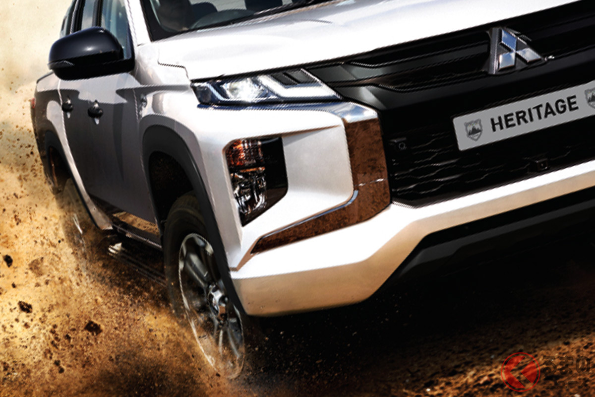 南アフリカで台数限定で販売される三菱「トライトン ヘリテージエディション」
