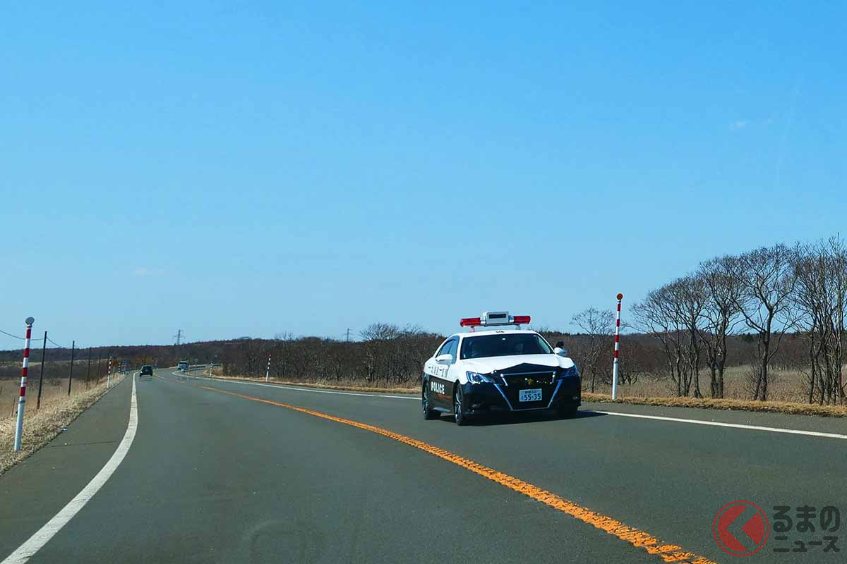 北海道警のレーザーパトカー(画像:オービスガイド)