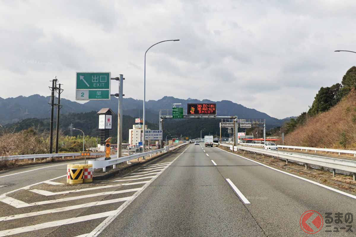 名阪国道の関IC((C)Google)