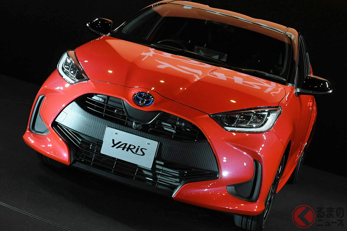 国産普通車でもっともカタログ燃費の良いトヨタ「ヤリス」