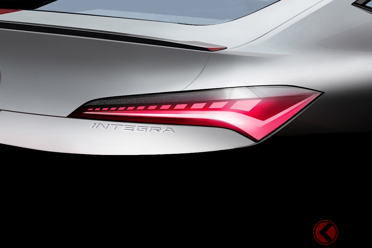 新たに公開された新型インテグラのリアコンビネーションランプ