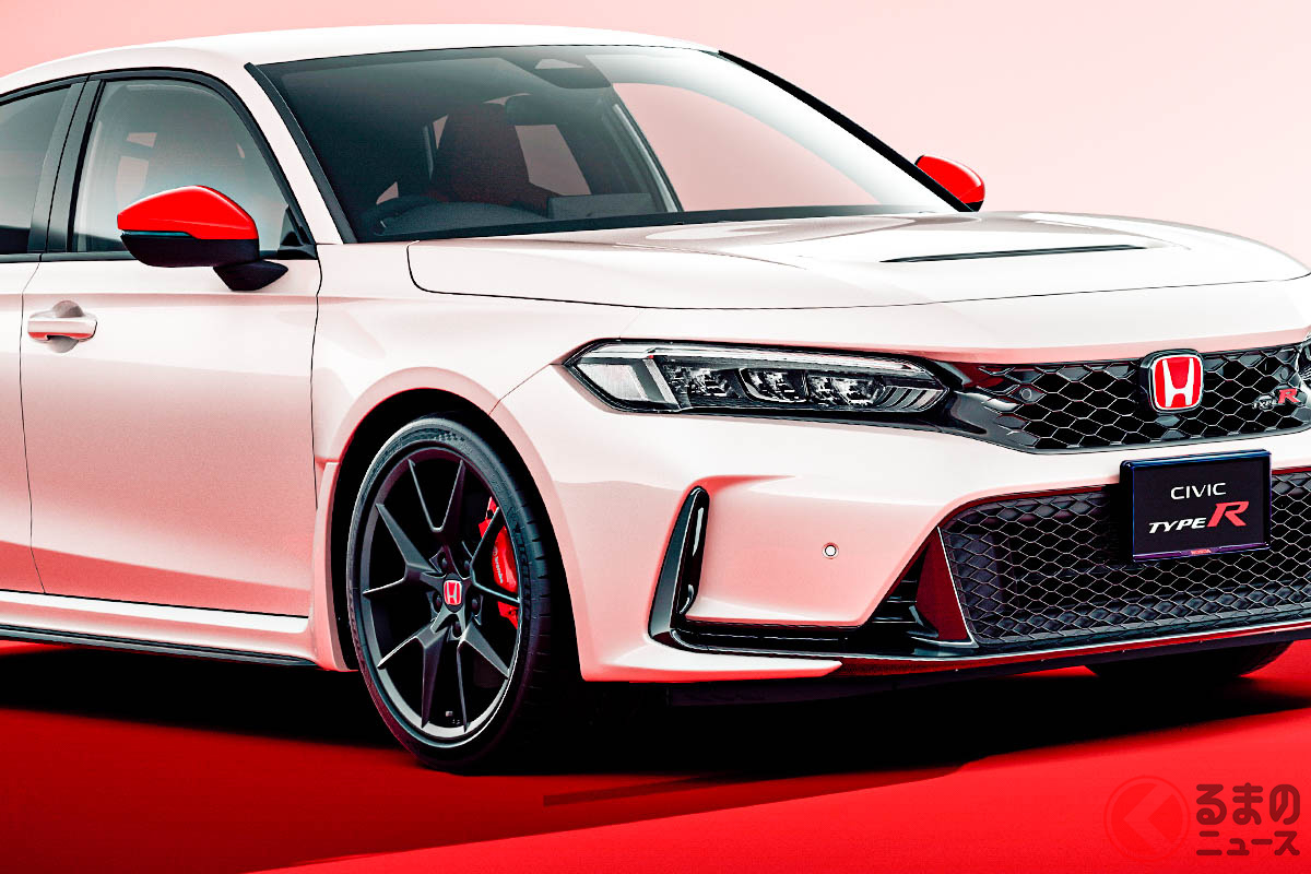 純正アクセサリーを装着したホンダ新型「シビック タイプR」
