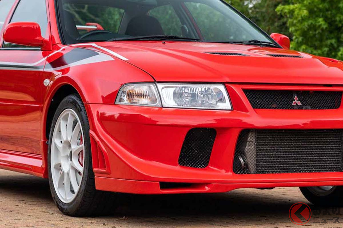 7万3500ポンド(日本円換算で約1225万円)で落札された三菱「ランサーエボリューションVI トミー・マキネン エディション」(photo:コレクティングカーズ)